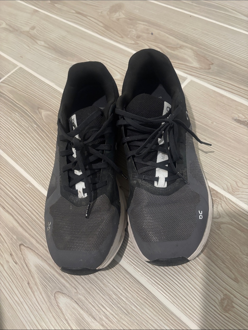On Running Men’s Athletic Shoes in Black and Gray